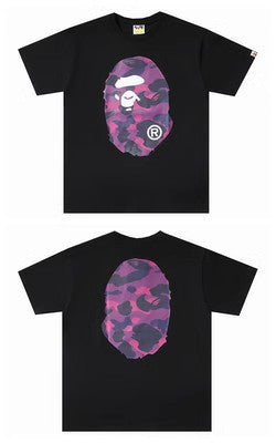 BAPE Ape Head Graphic Tee Loose Unisex Streetwear T-Shirt
