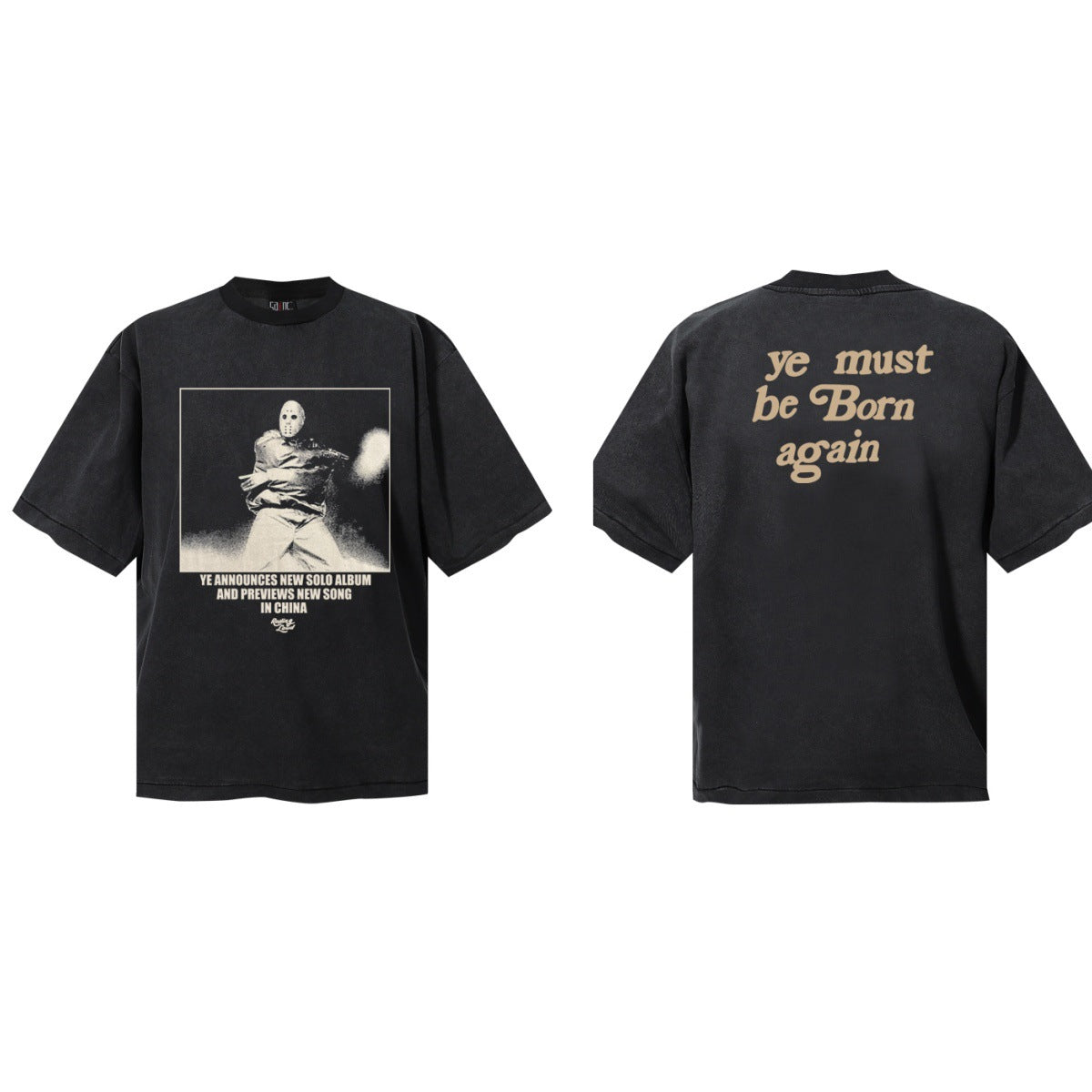 Saint Michael Vintage Washed Graphic Print Loose Streetwear T-Shirt