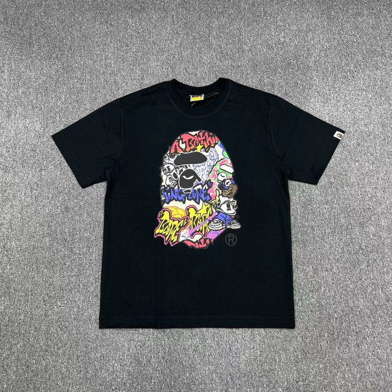 BAPE Shark Camo Graphic Tee Loose Unisex Streetwear T-Shirt