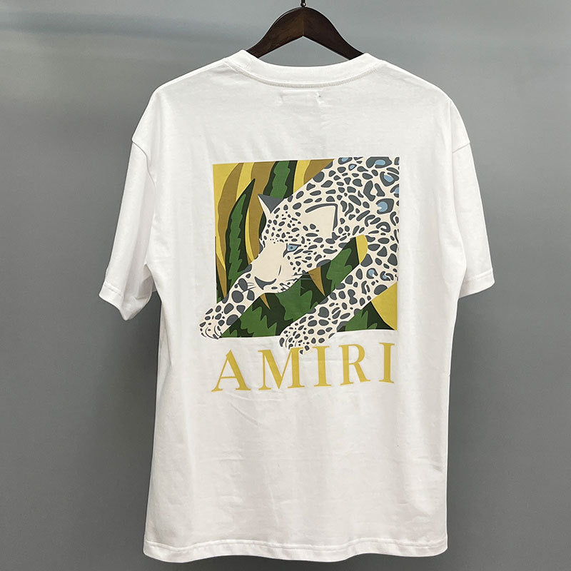 Amiri Multi‑Style Letter Logo Graphic Oversized Tee Streetwear Unisex