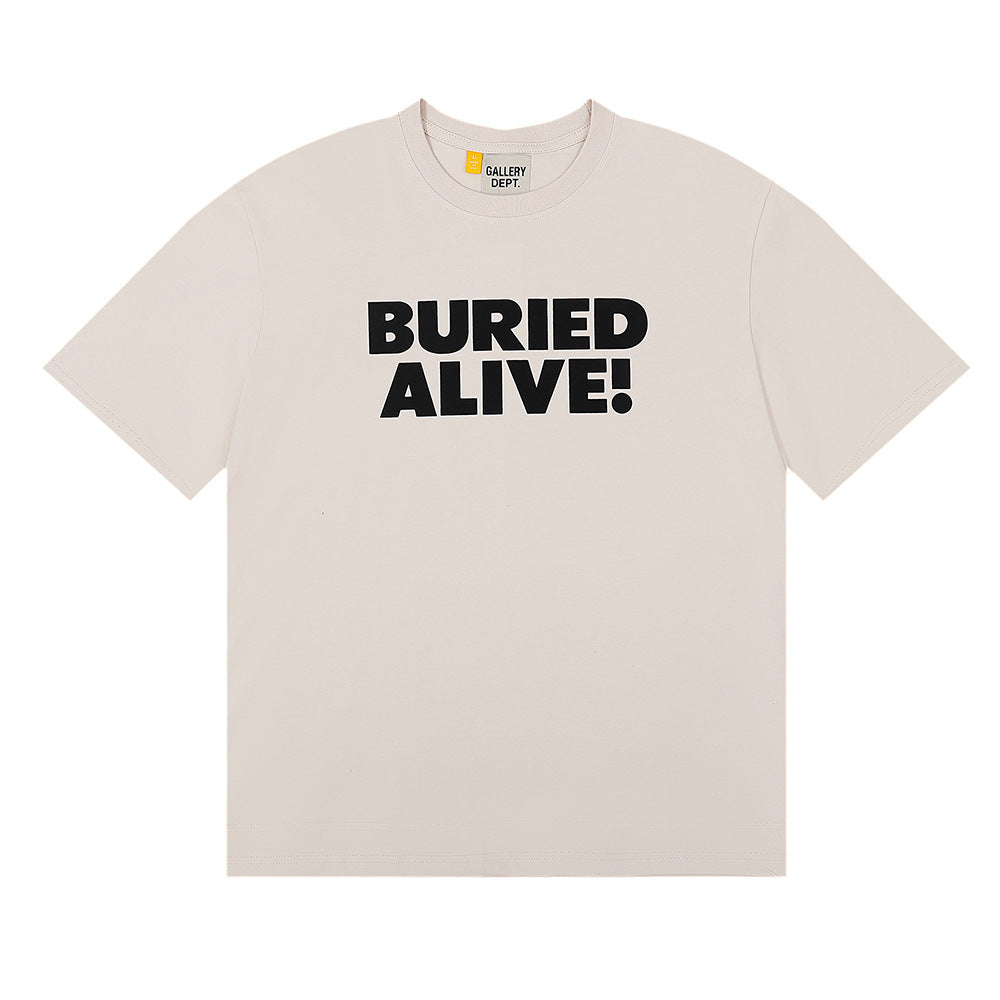 Gallery Dept Classic Logo Slogan Crew Neck Short Sleeve T‑Shirt Unisex