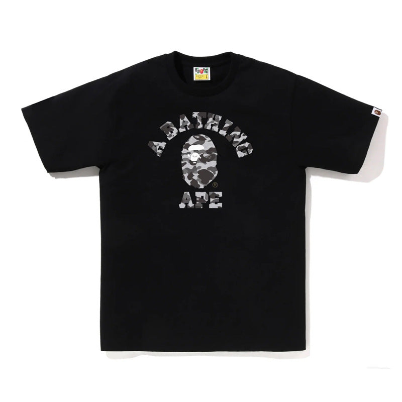 BAPE Ape Head Shark Print Loose Casual Unisex Short Sleeve T-Shirt