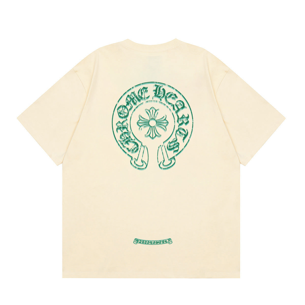 Chrome Hearts Multi‑Cross Horseshoe Graphic Oversized Tee Streetwear