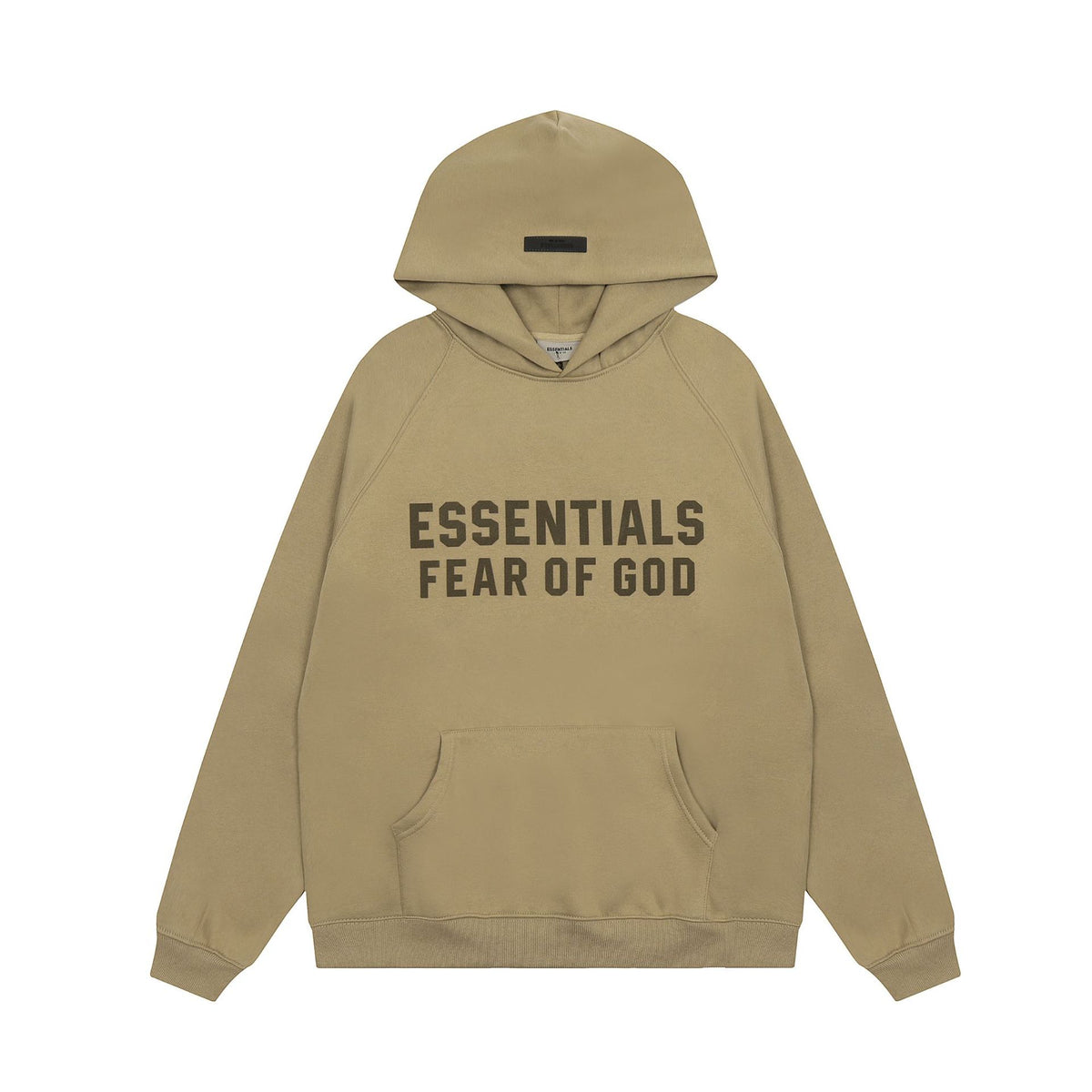 Fear of God ESSENTIALS Flocked Letter Print Oversized Hoodie