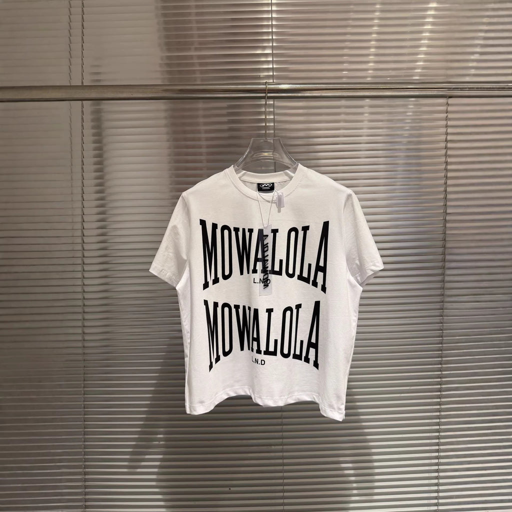 Vintage Arch Letter Streetwear Print Crew Neck Short Sleeve T Shirt