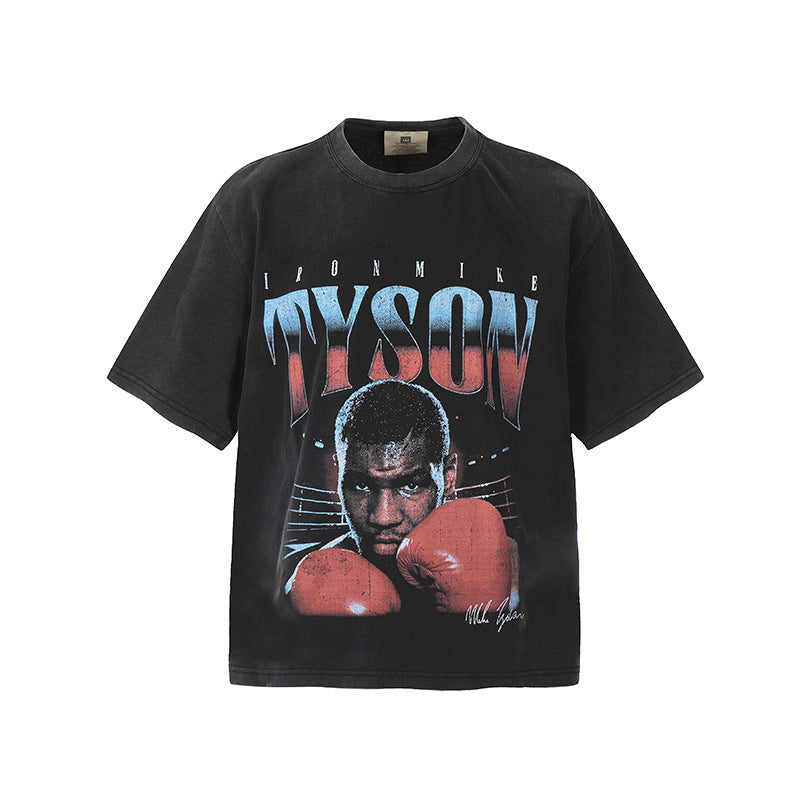 Travis Scott VTG Washed Rapper Athlete Mike Tyson Oversized Tee