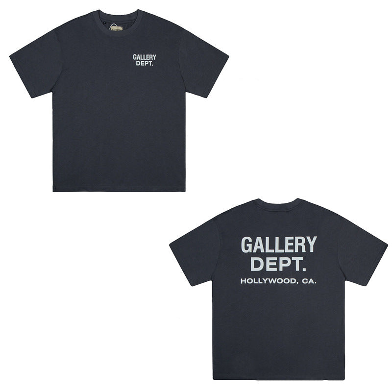 Gallery Dept Vintage Print Loose Short Sleeve Streetwear T-Shirt