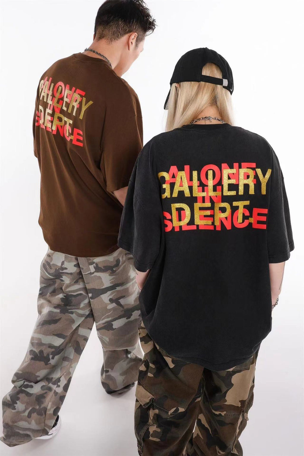 Gallery Dept Vintage Washed Graphic Short Sleeve Tee Streetwear Unisex