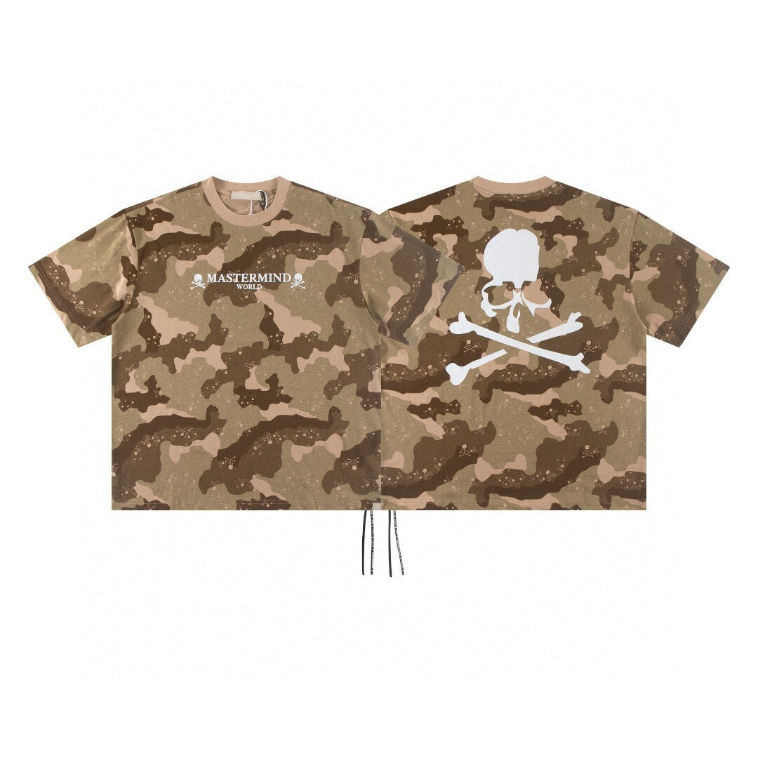 Mastermind Japan Skull Print Crew Neck Short Sleeve T Shirt Unisex