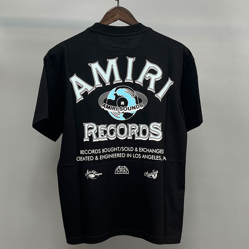 Amiri Multi‑Style Letter Logo Graphic Oversized Tee Streetwear Unisex