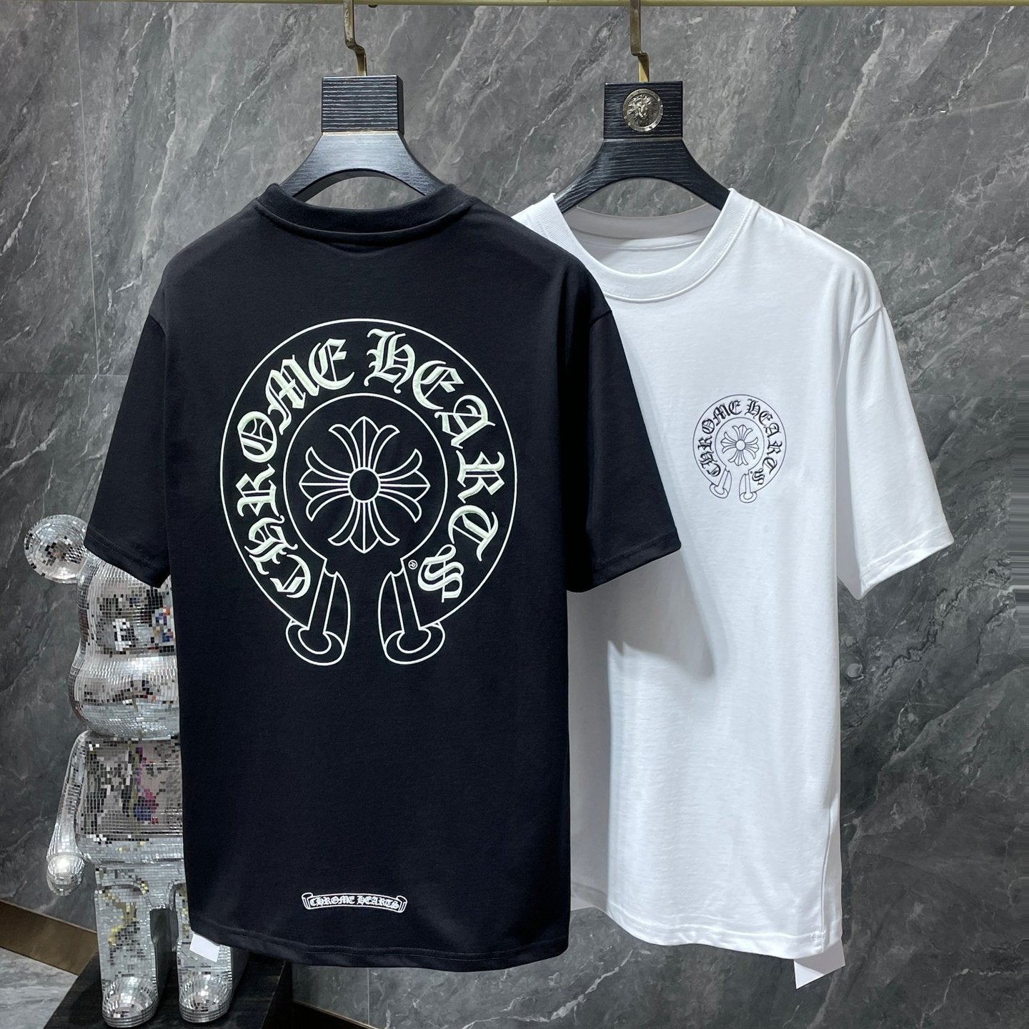 Chrome Hearts Horseshoe Sanskrit Glow In Dark Short Sleeve Tee Unisex