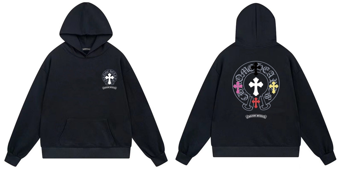 Chrome Hearts Cross Horseshoe Hoodie Vintage Goth Streetwear Pullover
