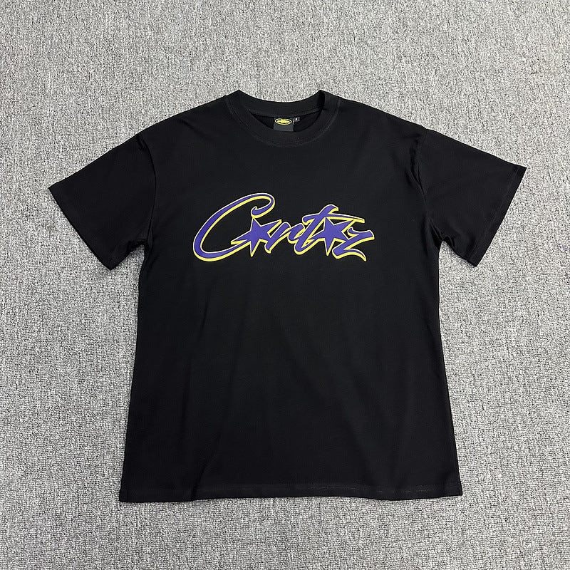 Corteiz Alcatraz Logo Letter Crew Neck Short Sleeve T‑Shirt Unisex