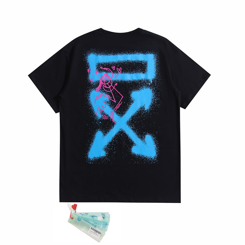 Off-White Arrow Graphic Print Short Sleeve Tee Streetwear Unisex
