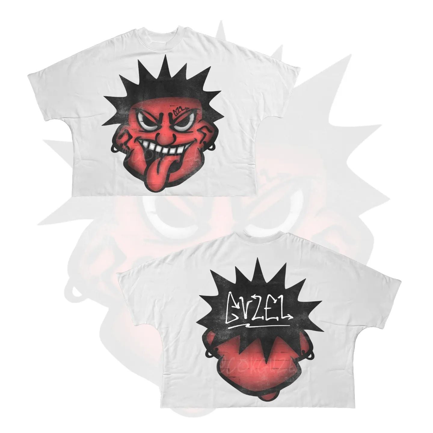 Y2K Hip-Hop-Cartoon-Charakter-Grafik Unisex Oversized Streetwear Baumwoll-T-Shirt
