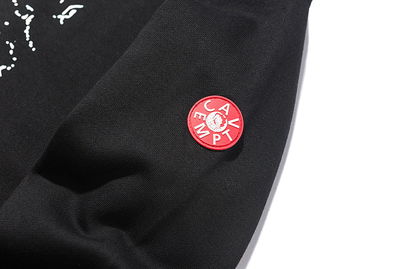 Cav Empt Panel Color Block Graphic Print Hoodie Unisex