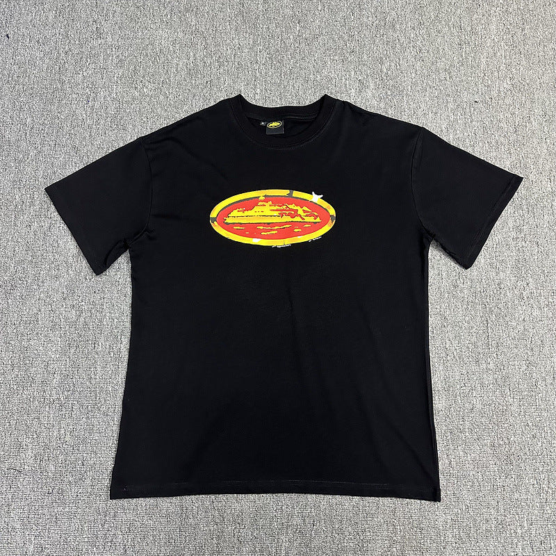 Corteiz Alcatraz Logo Letter Crew Neck Short Sleeve T‑Shirt Unisex