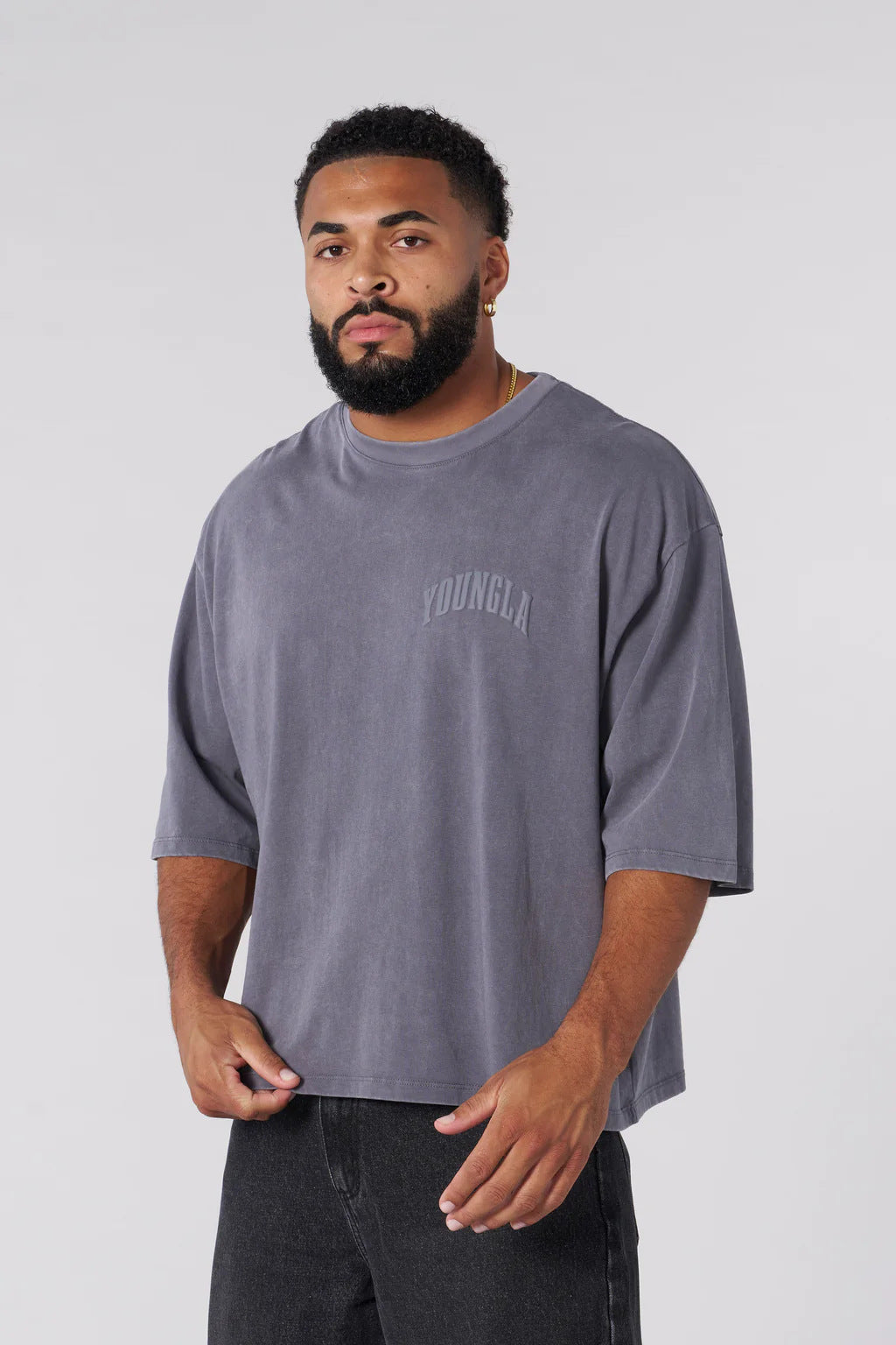 YOUNGLA 4138 Foundation Cropped Tees