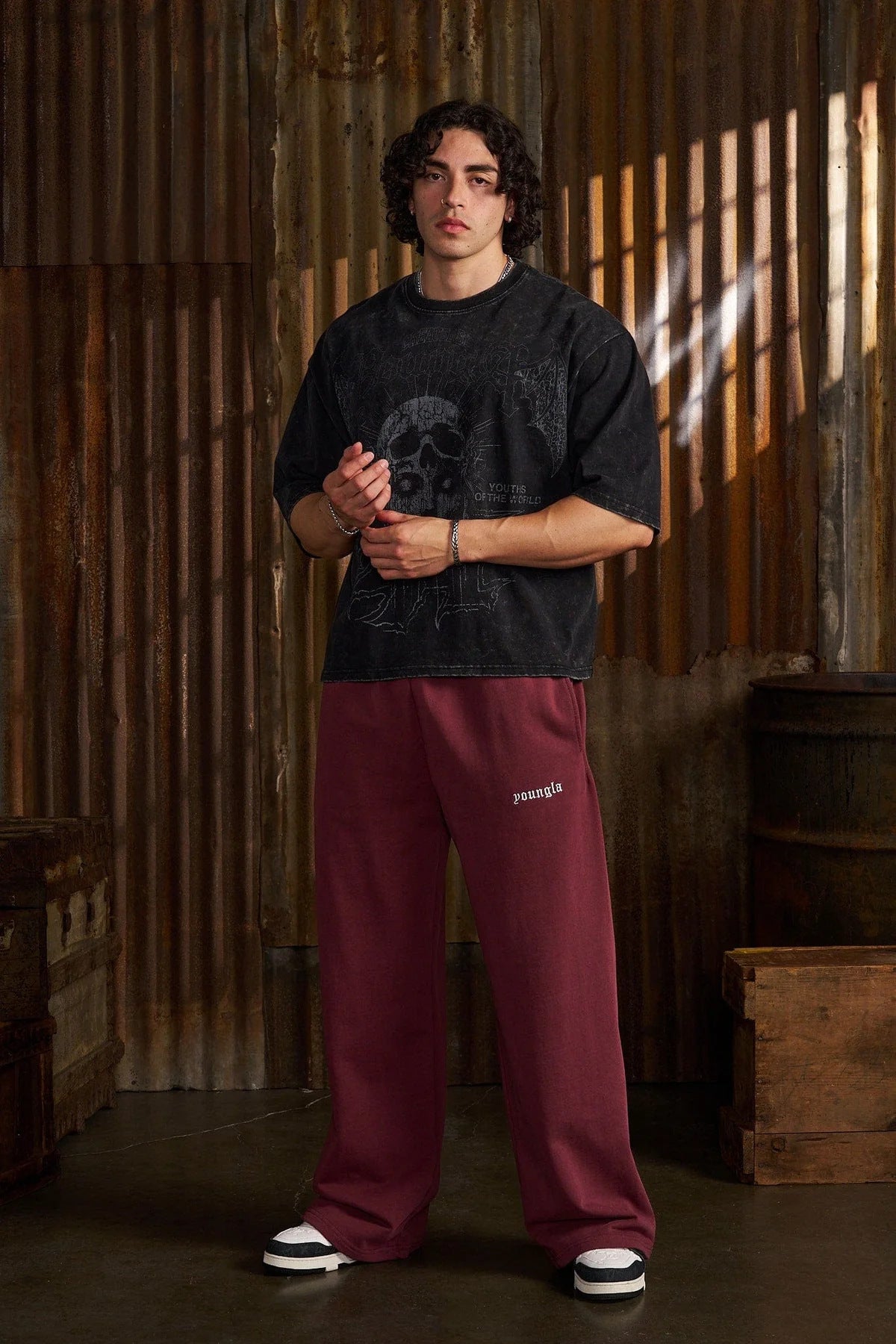 YOUNGLA 2111 Classic Baggy Sweats