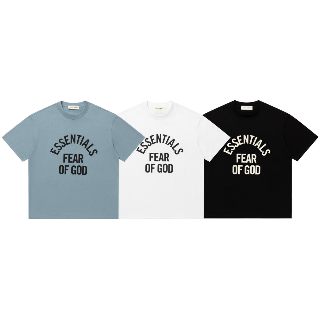 Fear Of God Essentials Letter Series Crew Neck Short Sleeve T Shirt