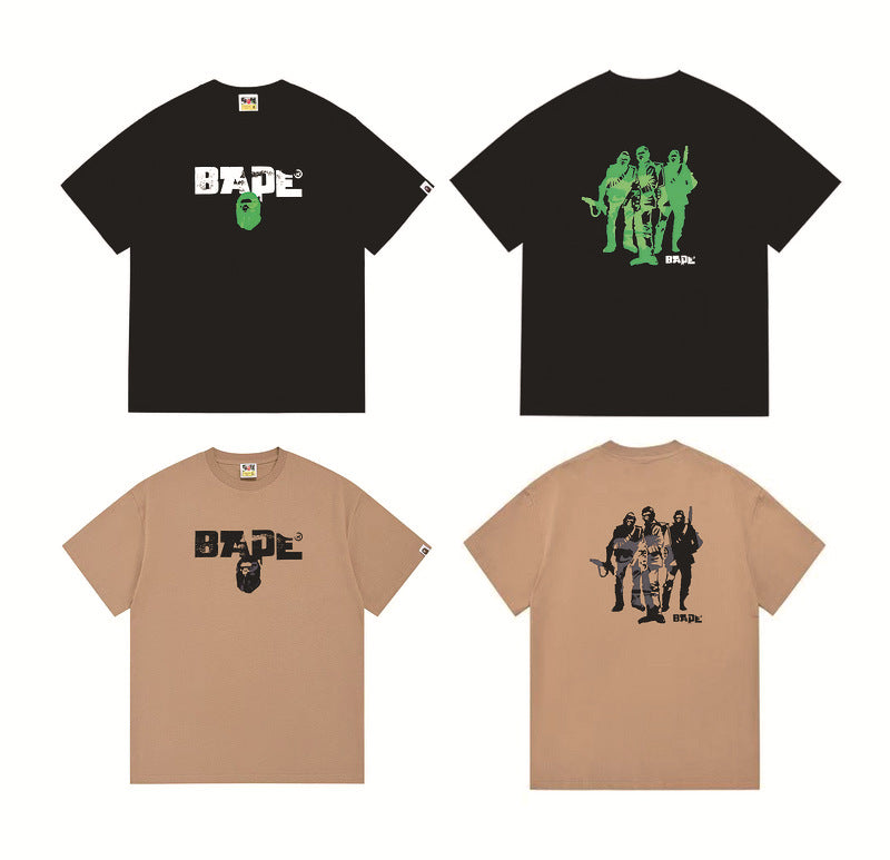Bape Sakura Floral Graphic Oversized Tee Streetwear Unisex