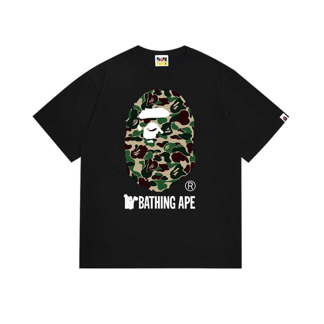 Bape Camo Ape Head Graphic Oversized Tee Streetwear Unisex