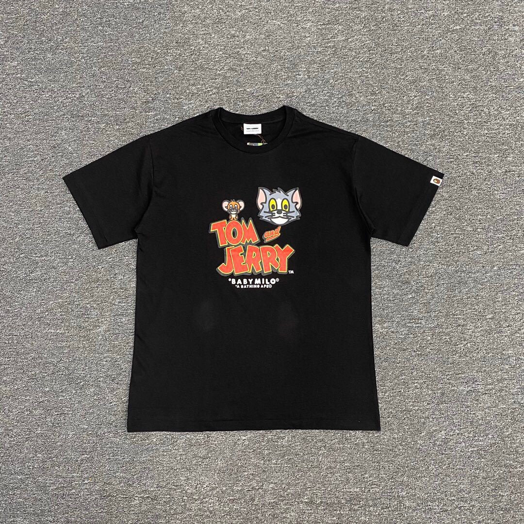 BAPE Classic Camo Ape Head Letter Print Loose Unisex Casual T-Shirt