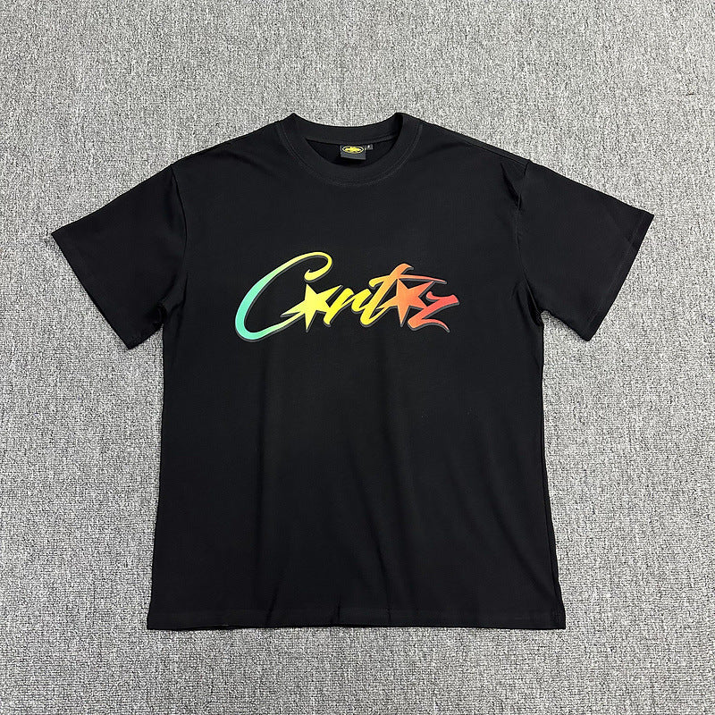 Corteiz Alcatraz Logo Letter Crew Neck Short Sleeve T‑Shirt Unisex