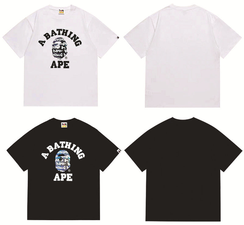 Bape Sakura Floral Graphic Oversized Tee Streetwear Unisex