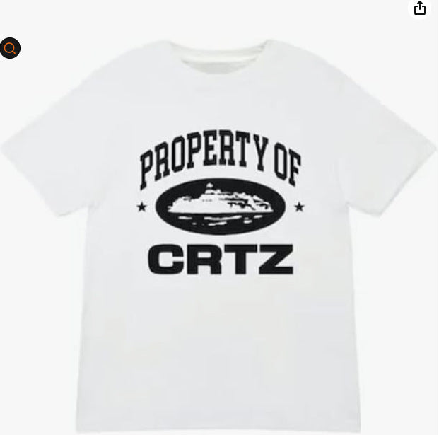 Corteiz CRTZ Y2K Classic Ship Logo Oversized Vintage Baumwoll-T-Shirt