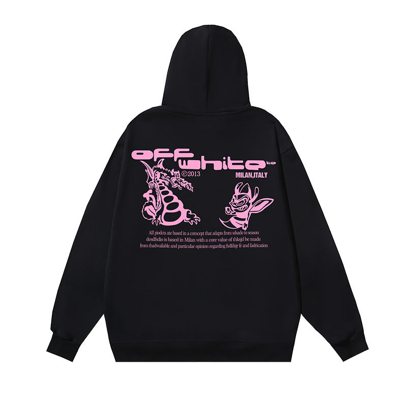 OFF-WHITE Caravaggio Angel Hoodie Heavyweight Streetwear Unisex