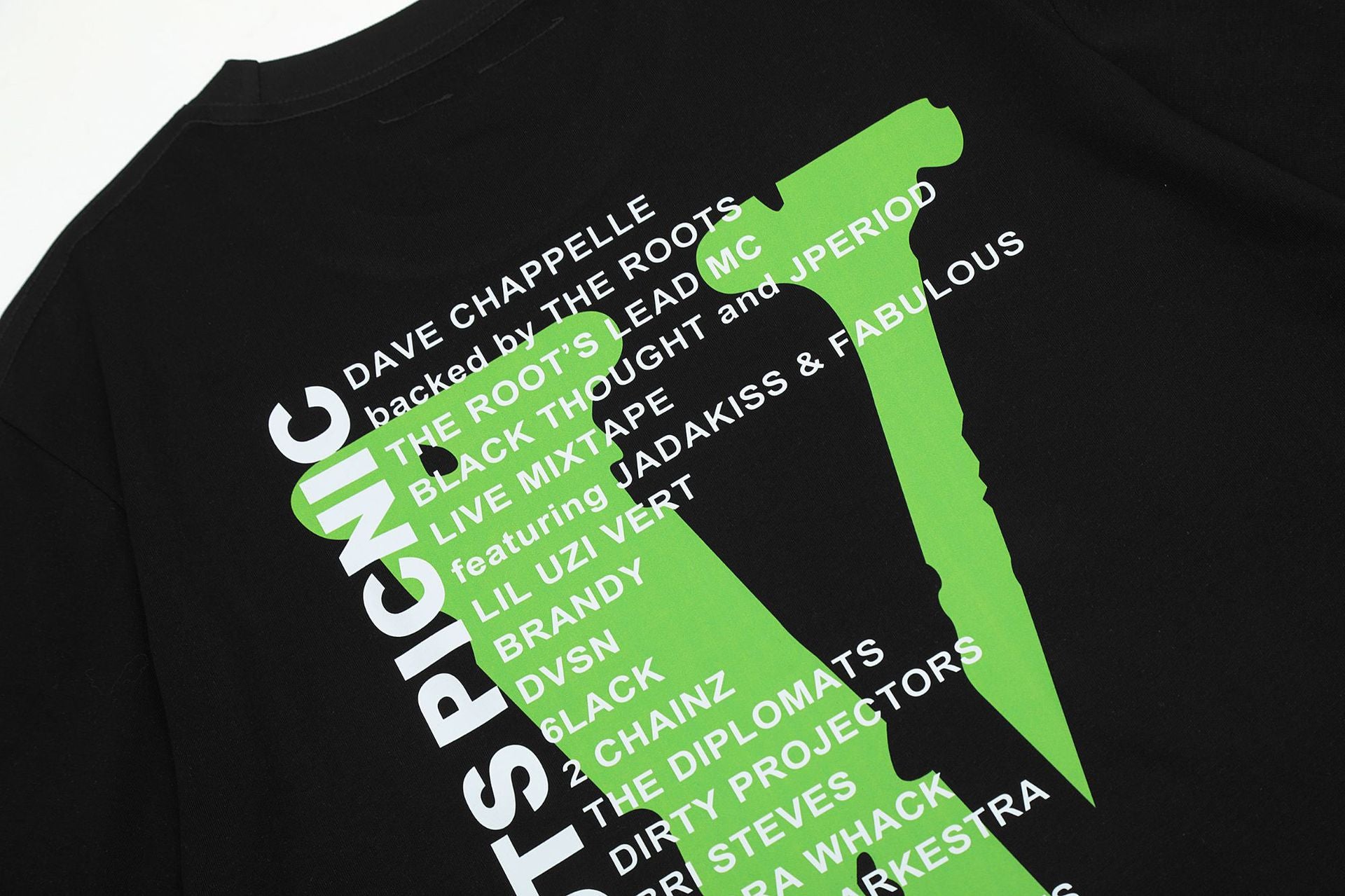 Vlone Big V Letter Graphic Short Sleeve Tee Streetwear Unisex