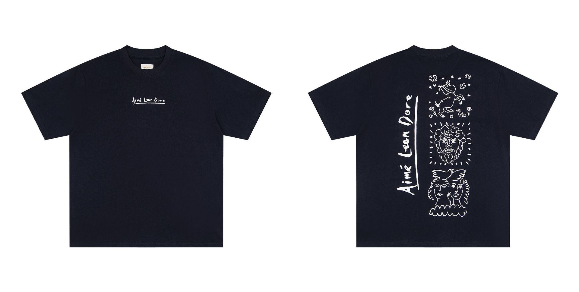 Aime Leon Dore Letter Graphic Crew Neck Short Sleeve T Shirt
