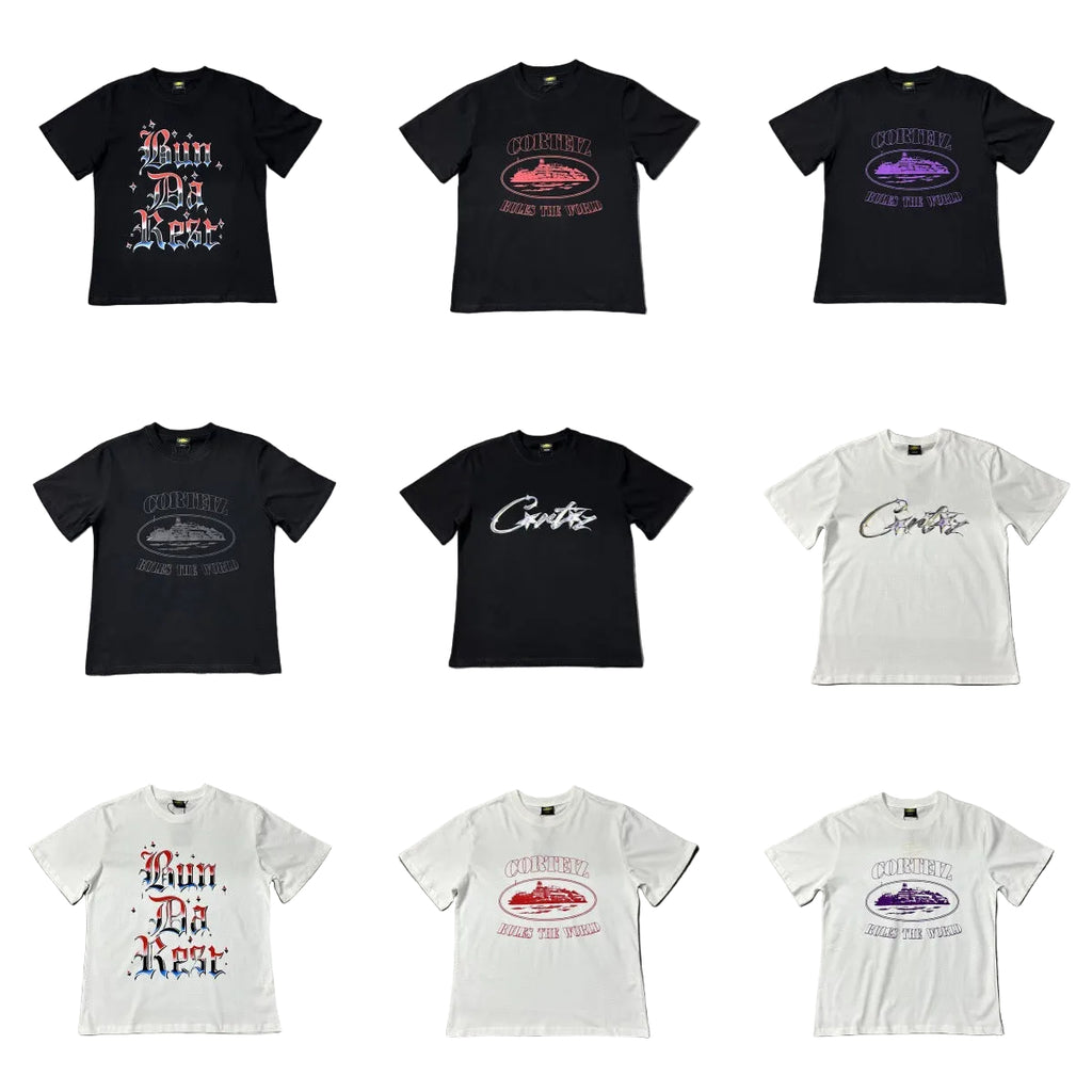 Corteiz Island Letter Graphic Oversized Tee Streetwear Unisex