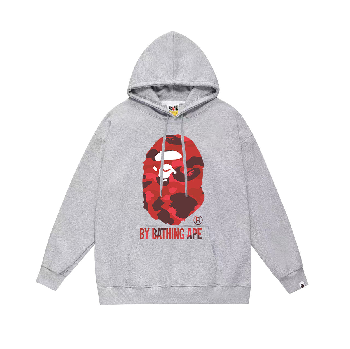 Bape Camo Ape Head Graphic Vintage Washed Oversized Hoodie Streetwear
