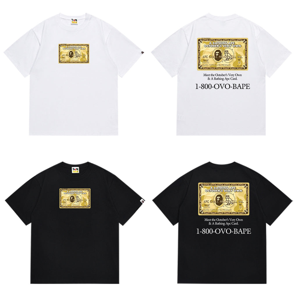 BAPE Ape Head Graphic Print Short Sleeve Tee Streetwear Unisex