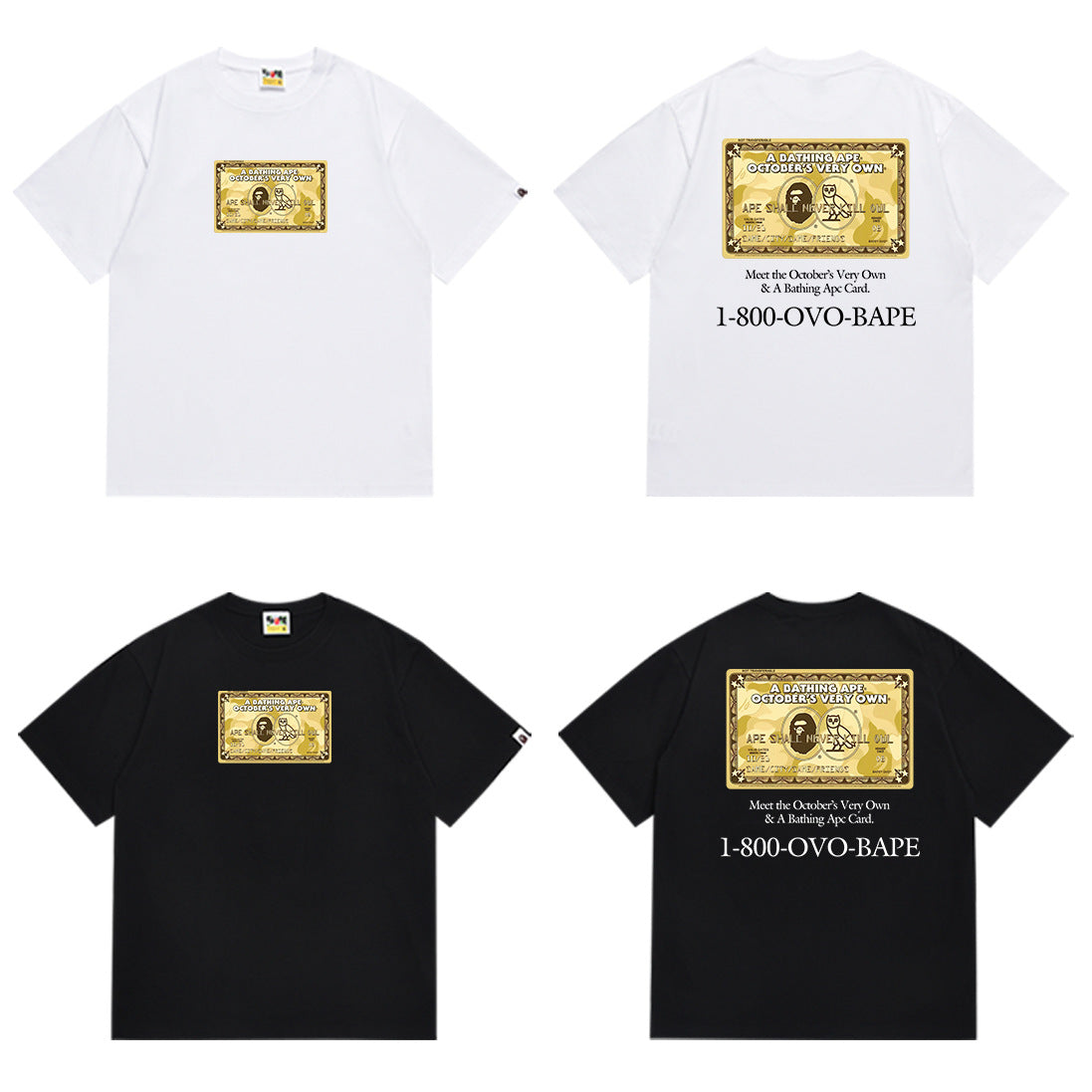 BAPE Ape Head Graphic Print Short Sleeve Tee Streetwear Unisex