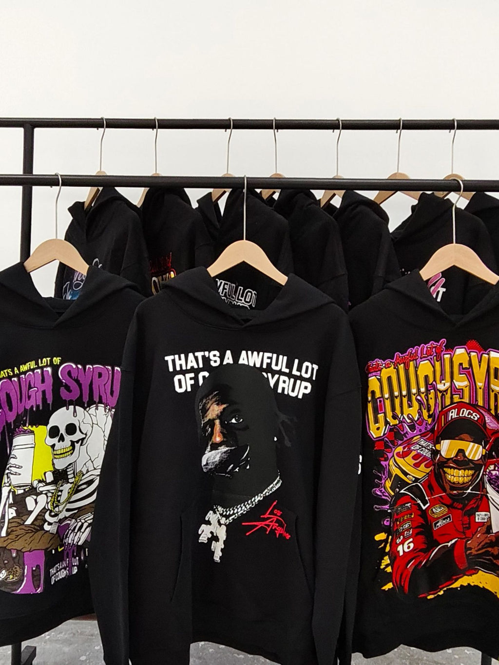 That's A Awful Lot Of Cough Syrup Graphic Hoodie Streetwear Pullover