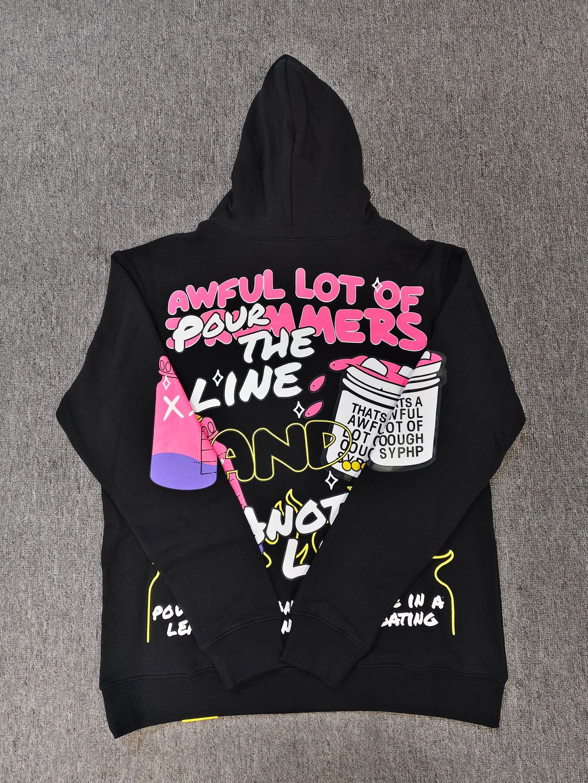 That's A Awful Lot Of Cough Syrup Graphic Hoodie Streetwear Pullover