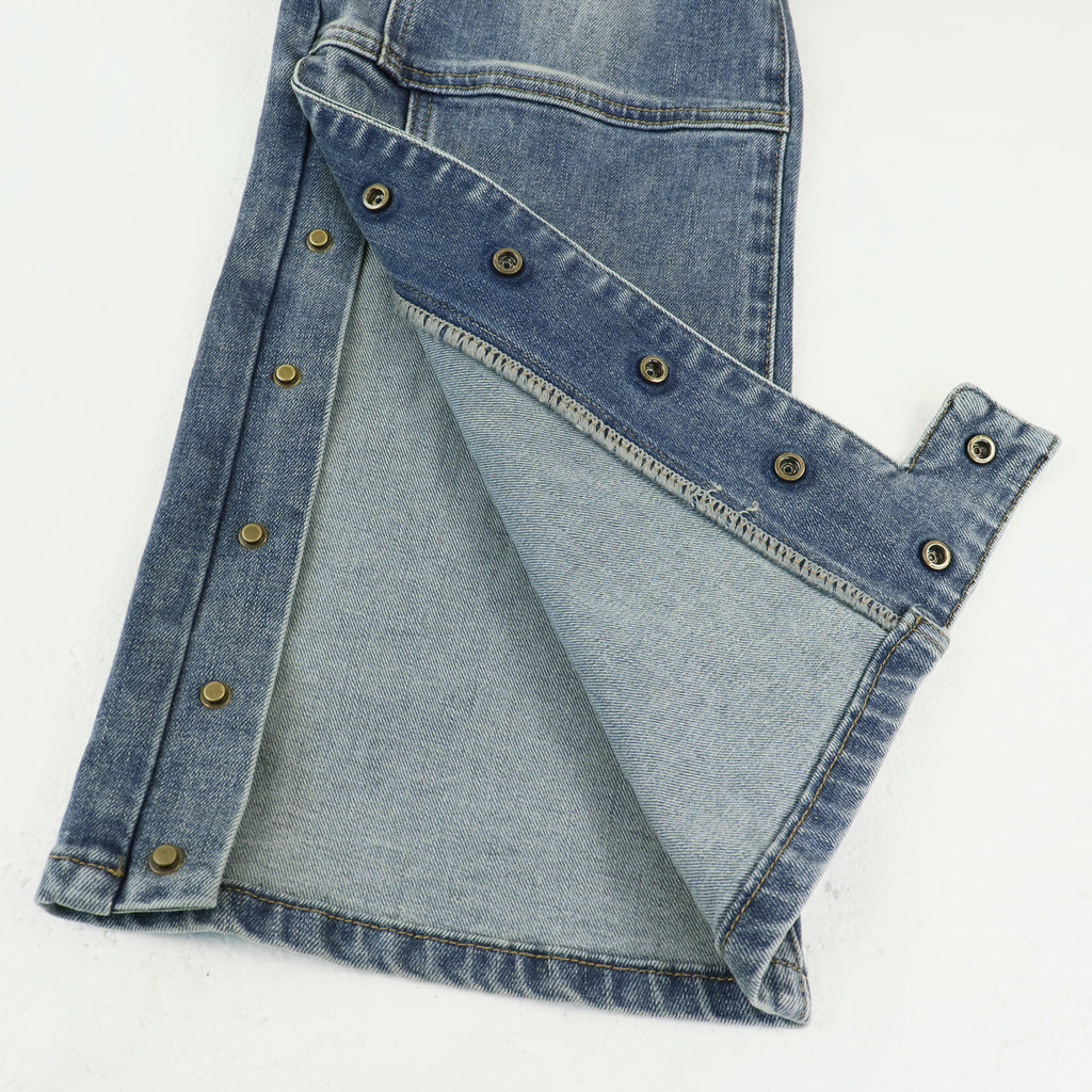 Purple Brand Carpenter Button Hem Denim Jeans Unisex