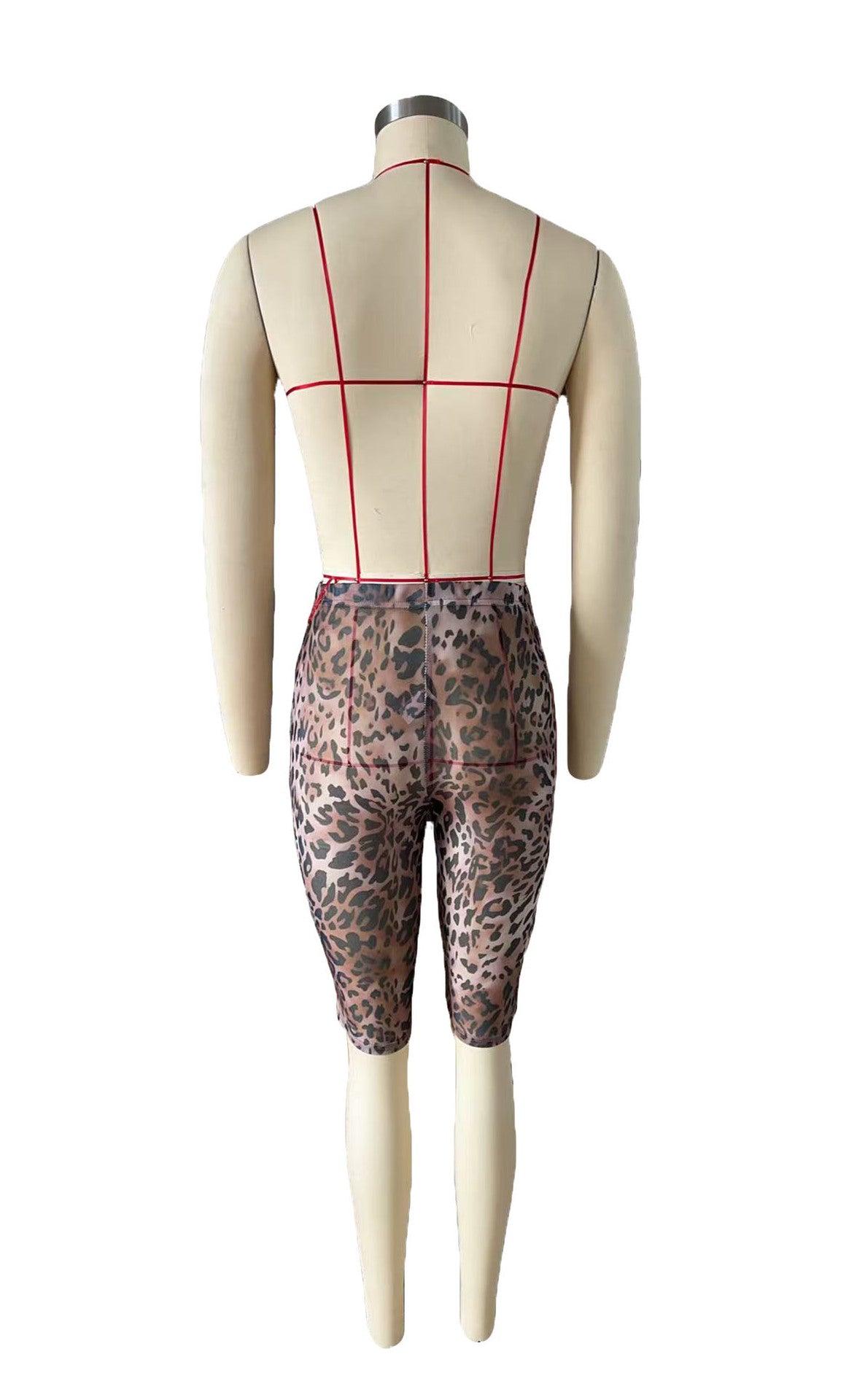 Animal Print High Stretch Mid Rise Capri Leggings