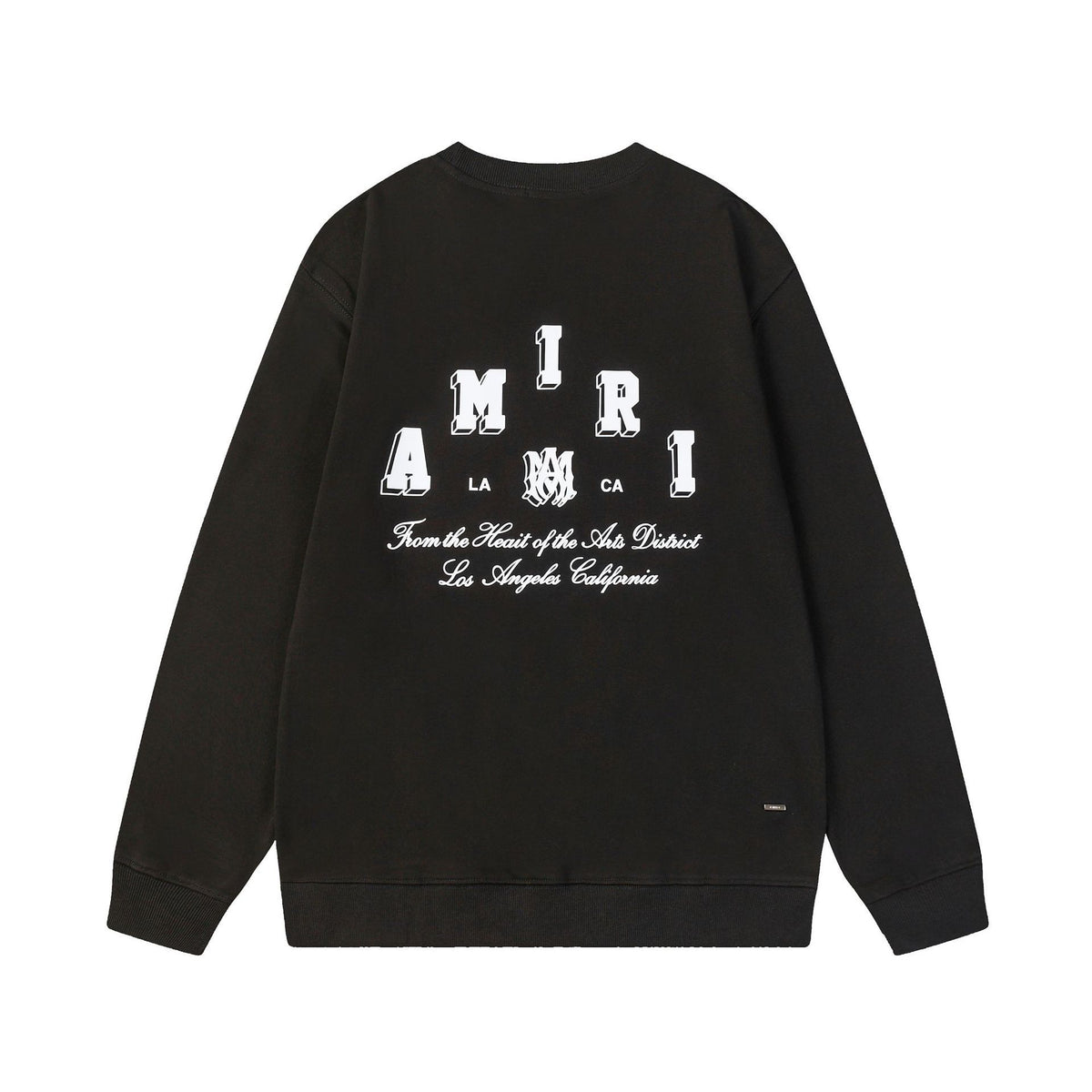 Amiri Logo Letter Dragon Angel Eagle Crewneck Sweatshirt Streetwear