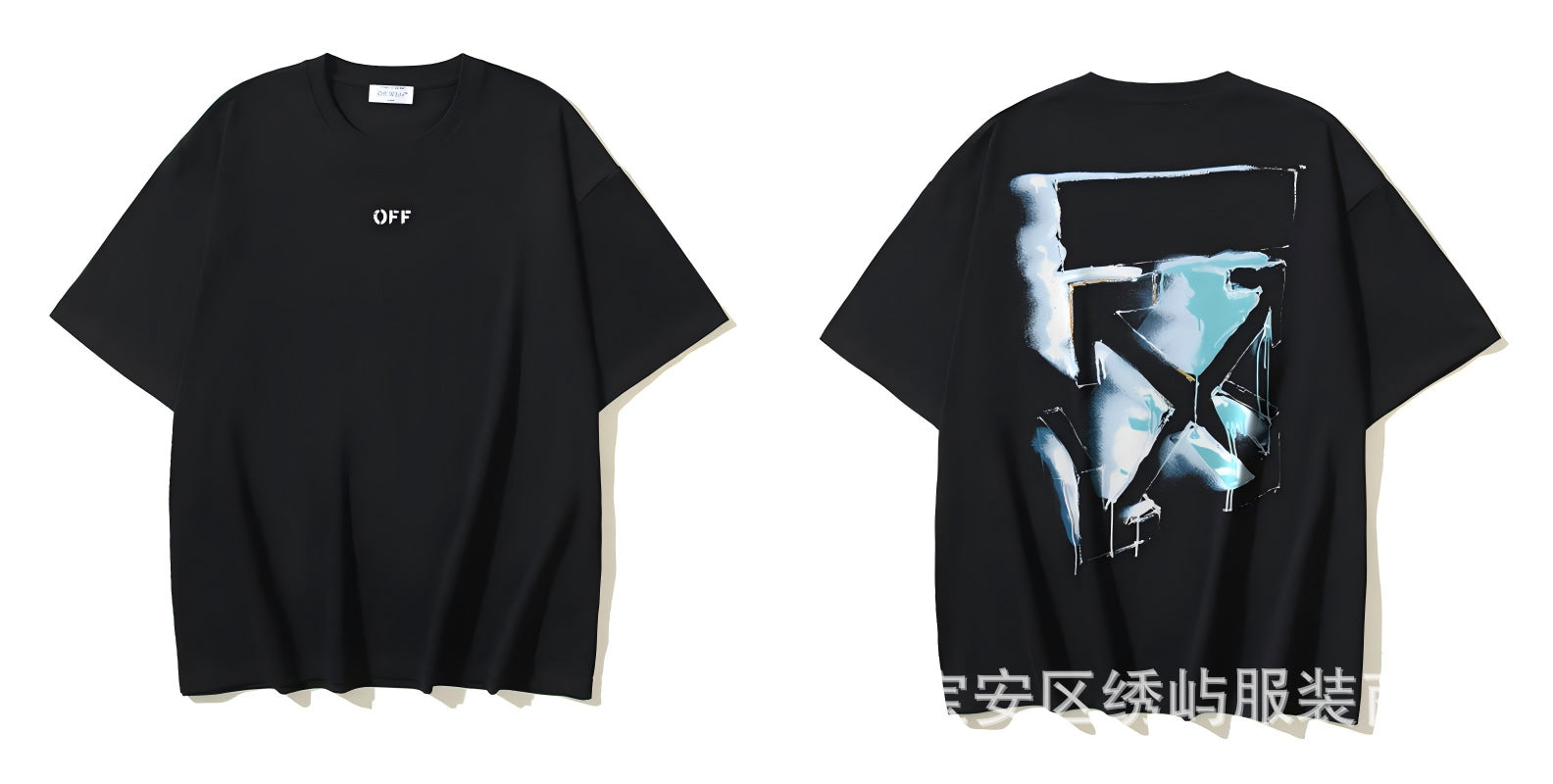 Figure Arrow Graphic Print Streetwear Crew Neck Short Sleeve T Shirt