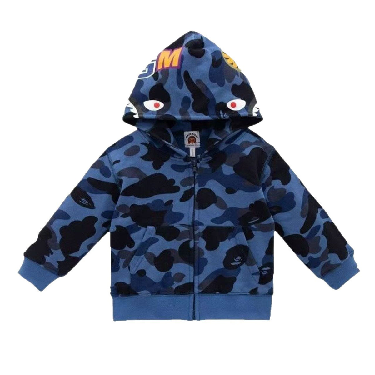 BAPE APE Kids ABC Camo Shark Full Zip Hoodie