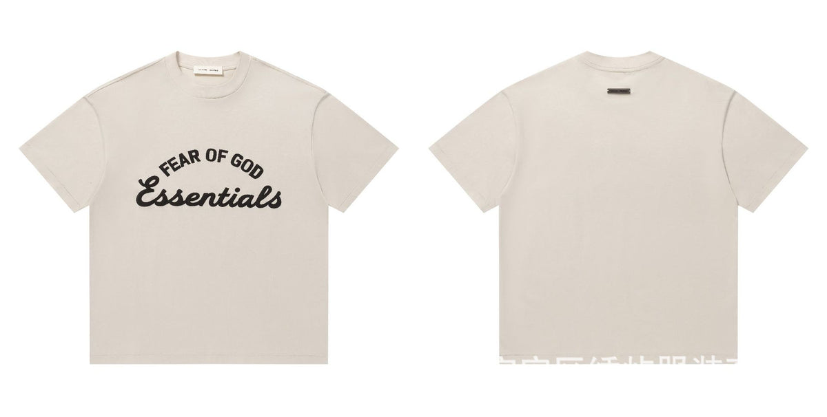 Fear Of God Essentials Letter Series Crew Neck Short Sleeve T Shirt