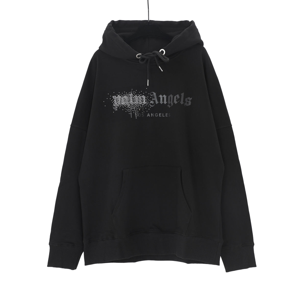 Palm Angels Logo Print Casual Unisex Pullover Hoodie