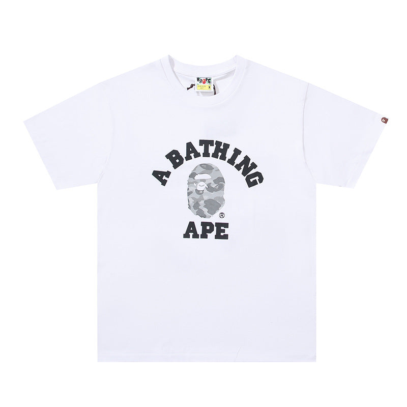 BAPE Ape Head Graphic Tee Loose Unisex Streetwear T-Shirt