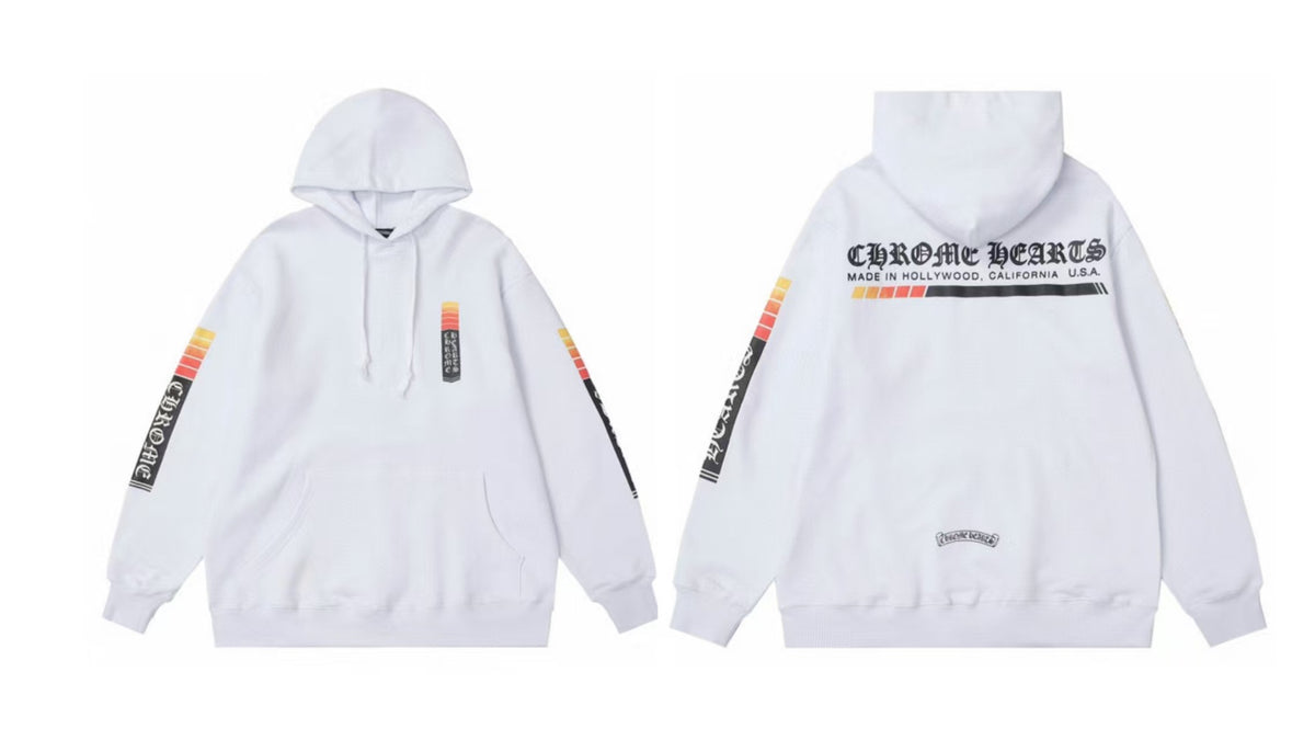 Chrome Hearts Gothic Graphic Print Pullover Hoodie Streetwear Unisex