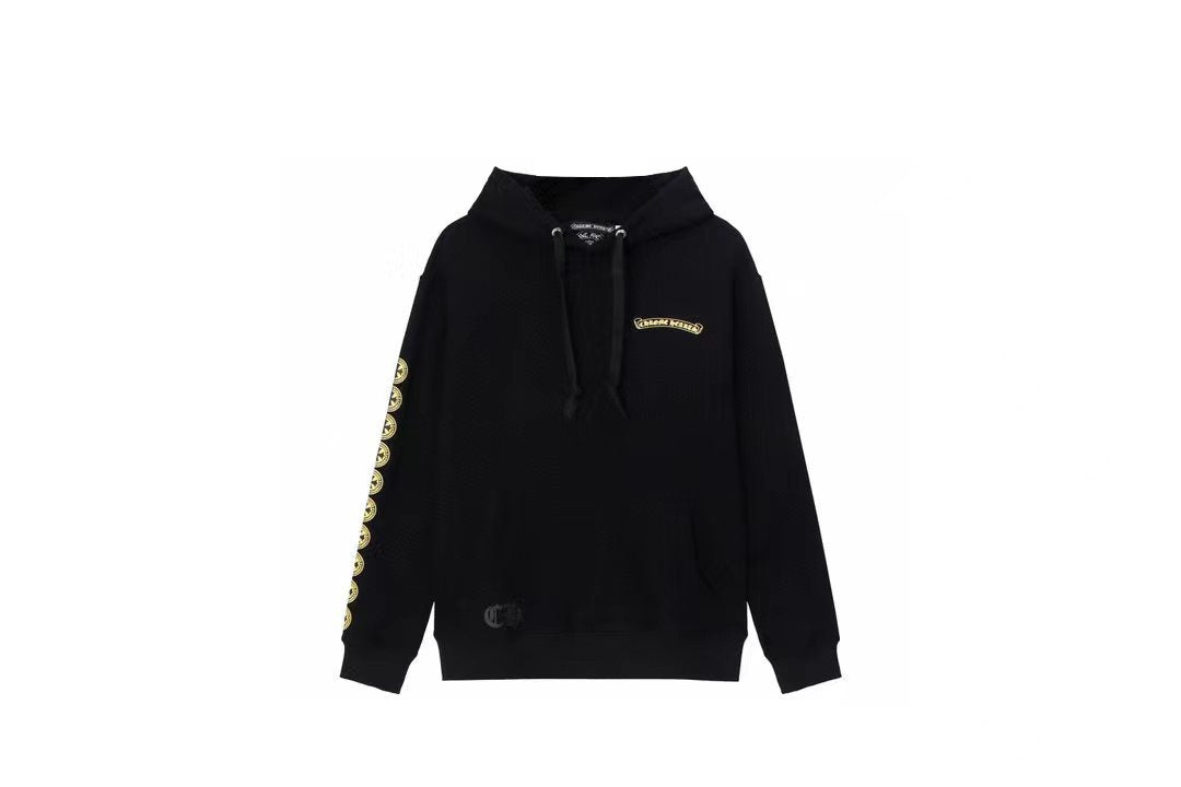 Chrome Hearts Gothic Graphic Print Pullover Hoodie Streetwear Unisex