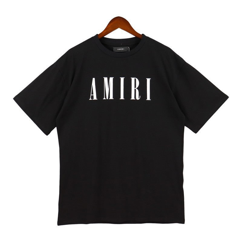 Amiri Multi‑Pattern Letter Graphic Oversized Tee Streetwear Unisex